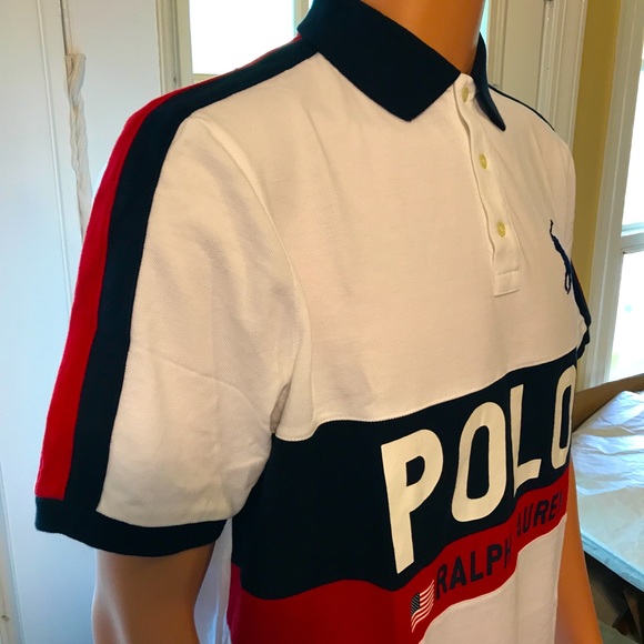 POLO RALPH LAUREN ColorBlock Large Logo Polo Shirt - Picture 6 of 6